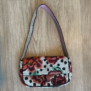 Anthropologie Beaded mini bag